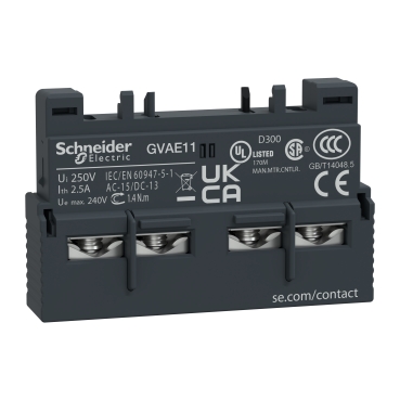 [GVAE11] BLOQUE CONTACTOS AUXILIAR FRONTAL 1 NA + 1 NC TELEMECANIQUE, SCHNEIDER ELECTRIC
