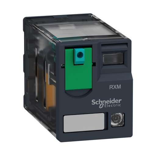 [RXM4AB2BD] RELÉ MINIATURA + LED 6A 4 NA/NC 24V DC, SCHNEIDER ELECTRIC