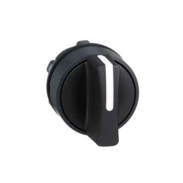 [ZB5AD3] CABEZA SELECTOR DIÁMETRO 22 MANETA CORTA NEGRA 3 FIJACIÓN EMBELLECEDOR PLÁSTICO, SCHNEIDER ELECTRIC