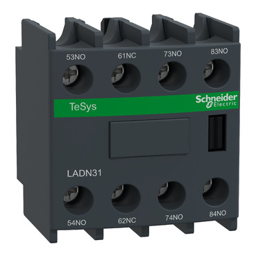 [LADN31] BLOQUE CONTACTO AUXILIAR 3 NA/1 NC FRONTAL, SCHNEIDER ELECTRIC
