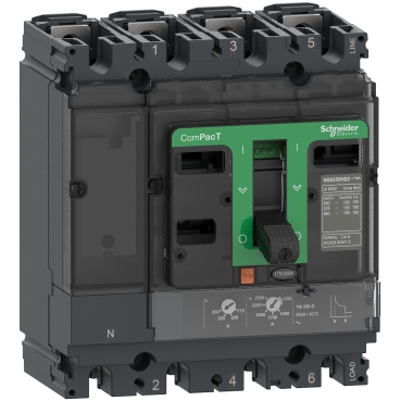 [C10F4TM100] BLOQUE DE CORTE NSX100F 36KA AC 4P4R 100A TMD, SCHNEIDER ELECTRIC