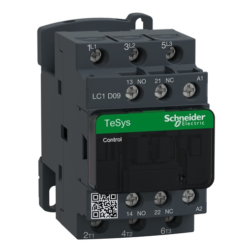 [LC1D09B7] CONTACTOR 9A 1NA/1NC 24V 50/60HZ, SCHNEIDER ELECTRIC