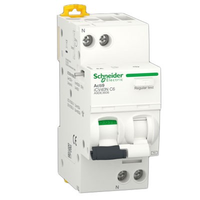 [A9DE3606] DISYUNTOR ACTI 9 ICV40N 1PN C 6A 30MA AC RCBO, SCHNEIDER ELECTRIC