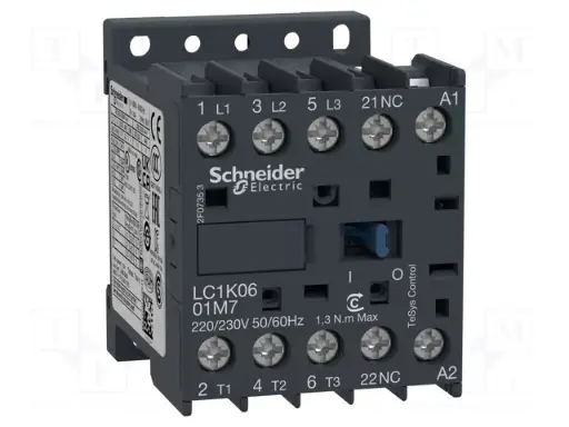 [LC1K0610M7] MINICONTACTOR 6A 3P 220V CA 50-60HZ, SCHNEIDER ELECTRIC