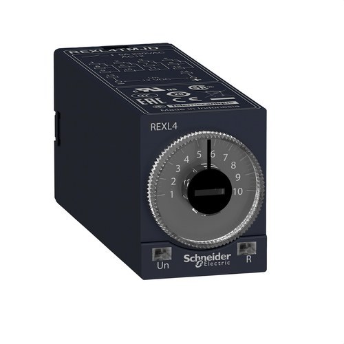 [REXL4TMBD] TEMPORIZADOR ENCHUFABLE MINIATURA 24V DC 4 CONTACTOS, SCHNEIDER ELECTRIC