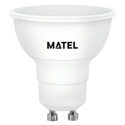 BOMBILLA LED DICROICA 120º REGULABLE ALUM.GU10 5W 230V CÁLIDA/NEUTRA/FRIA, MATEL