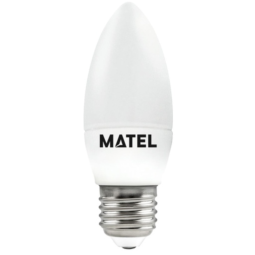BOMBILLA LED VELA E27 3W 230 V CALIDA/NEUTRA/FRIA, MATEL