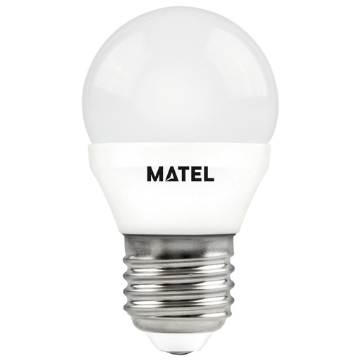 BOMBILLA LED ESFERICA  REGULABLE ALUM.E27 7W CÁLIDA/NEUTRA/FRIA, MATEL