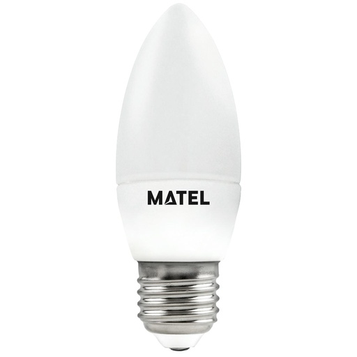 BOMBILLA LED VELA REGULABLE E27 7W CALIDA/NEUTRA/CALIDA, MATEL