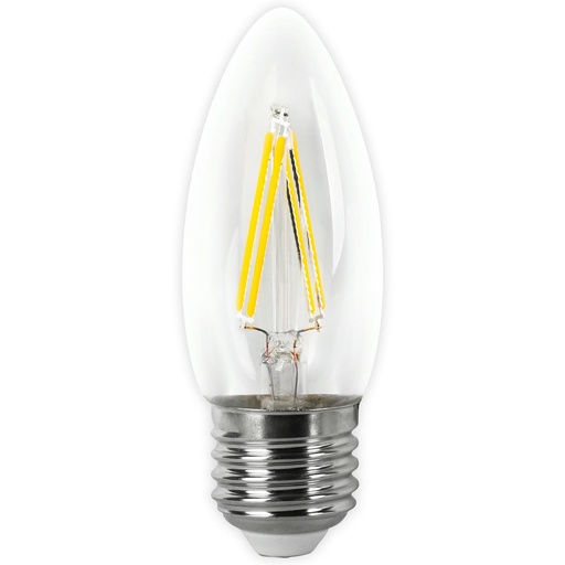 BOMBILLA LED FILAMENTO VELA CLARA E27 4W CALIDA/FRIA, MATEL
