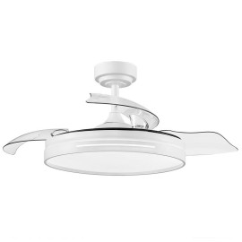 VENTILADOR DC 72W MICENAS 3 ASPAS 108D 6 VELOCIDADES. 7200LM CONTROL REMOTO BLANCO / NEGRO / NIQUEL / CUERO, FABRILAMP